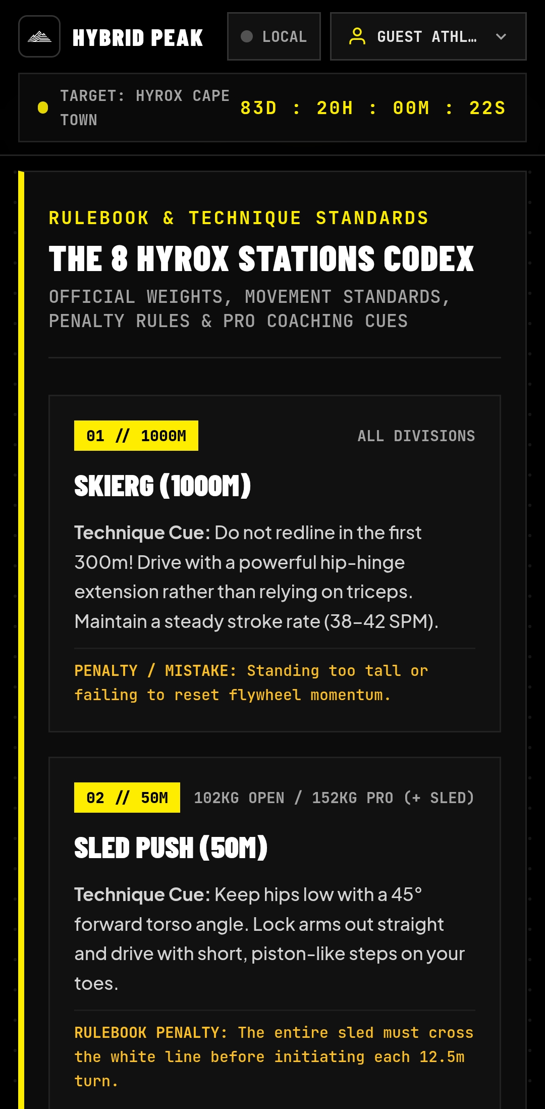 Hyrox Stations Codex